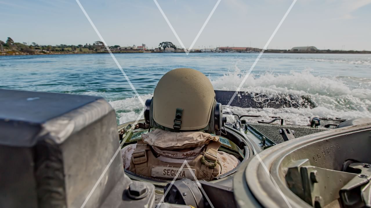 Careers | decorative image of a sailor driving a navy boat